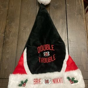 Nikki and Brie Bella Double Trouble Santa Hat!